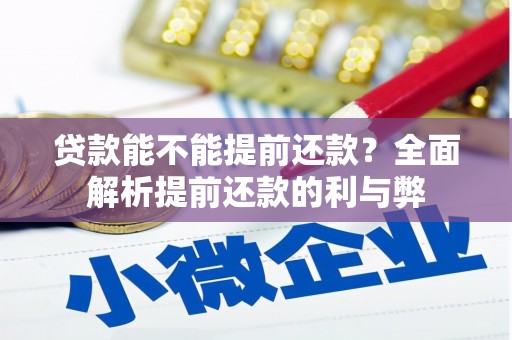 长白贷款能不能提前还款？全面解析提前还款的利与弊
