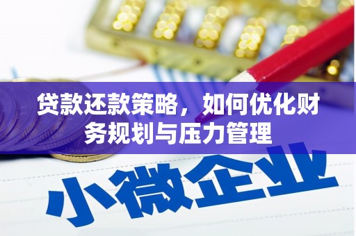 长白贷款还款策略，如何优化财务规划与压力管理