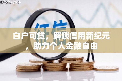 长白白户可贷，解锁信用新纪元，助力个人金融自由