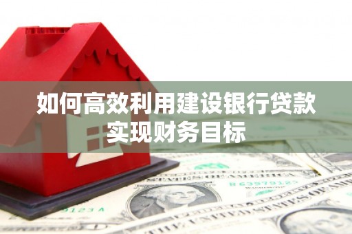 长白如何高效利用建设银行贷款实现财务目标