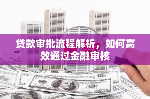 长白贷款审批流程解析，如何高效通过金融审核