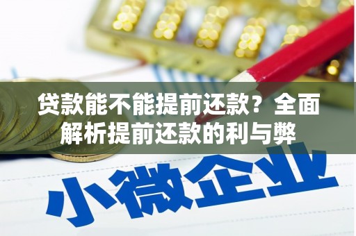 长白贷款能不能提前还款？全面解析提前还款的利与弊