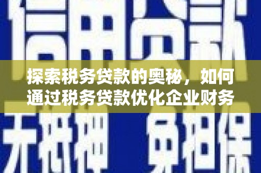 长白探索税务贷款的奥秘，如何通过税务贷款优化企业财务