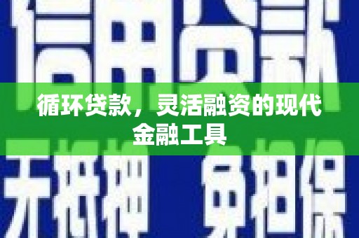 长白循环贷款，灵活融资的现代金融工具