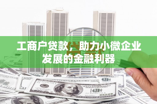长白工商户贷款，助力小微企业发展的金融利器