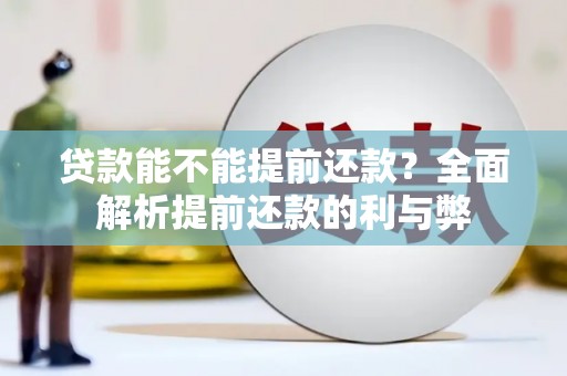 长白贷款能不能提前还款？全面解析提前还款的利与弊