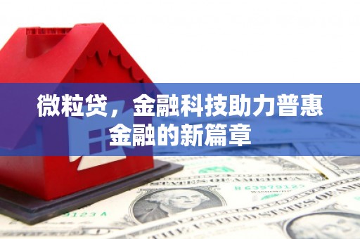长白微粒贷，金融科技助力普惠金融的新篇章