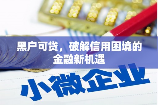 长白黑户可贷，破解信用困境的金融新机遇