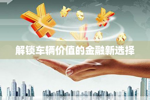 长白解锁车辆价值的金融新选择