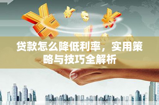 长白贷款怎么降低利率，实用策略与技巧全解析