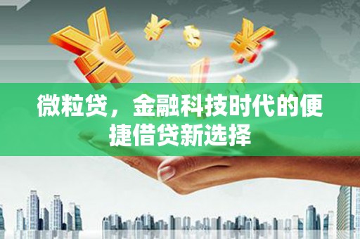 长白微粒贷，金融科技时代的便捷借贷新选择